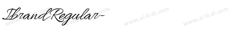 Ibrand Regular字体转换 Ibrand Regular字体转换